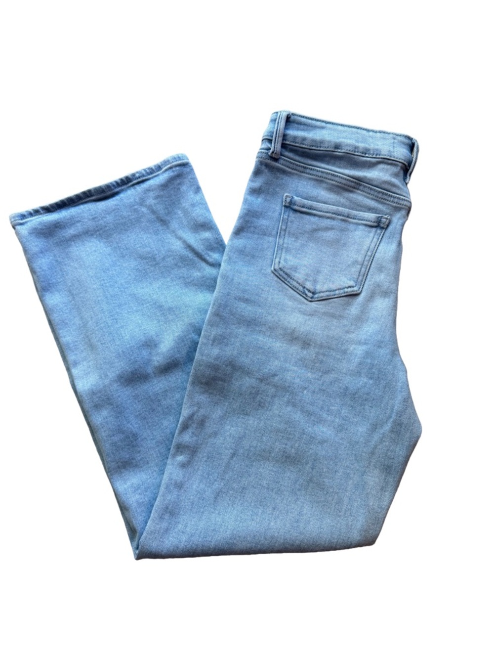Just USA Patch Pocket Slim Wide Leg Light Blue Denim Jeans | 28 Waist